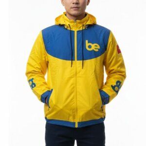 Be Yellow Full Zip Hooded Windbreaker Jacket Size 3XL Official New